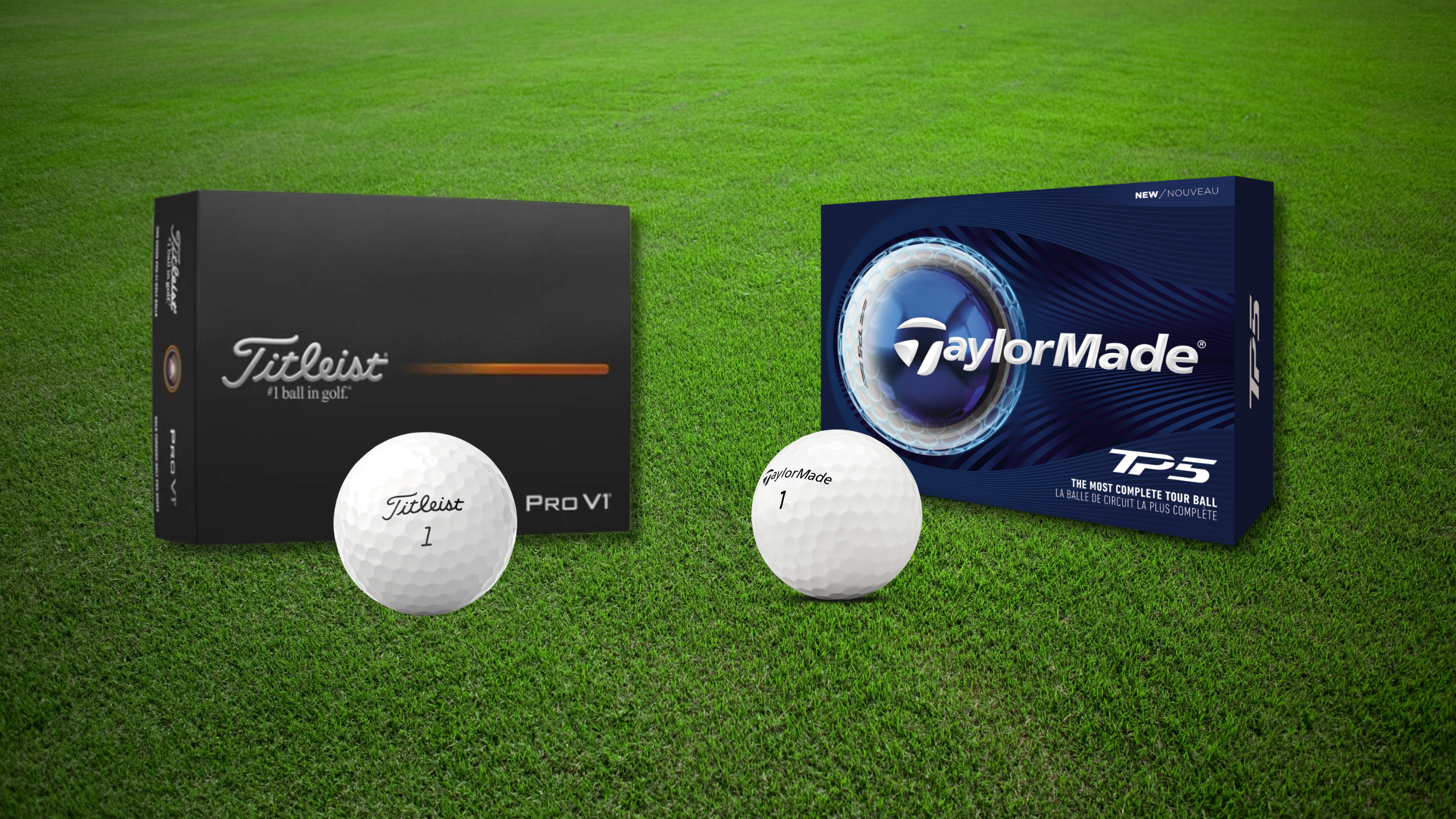 Titleist Pro V1 vs. TaylorMade TP5