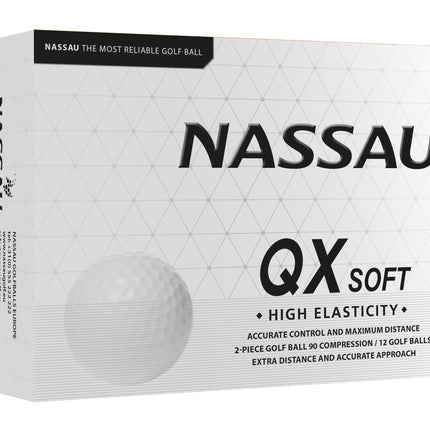 Nassau QX Soft - golfballen bedrukken - Wit