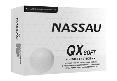 Nassau QX Soft - golfballen bedrukken - Wit