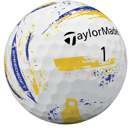 TaylorMade SpeedSoft Ink golfbal geel - Ink-patroon