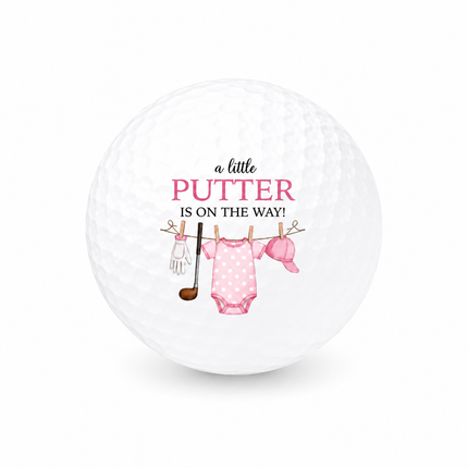 Baby Girl Announcement golfbal - Wilson Smart Core