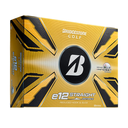 Bridgestone e12 Straight - golfballen onbedrukt - Wit