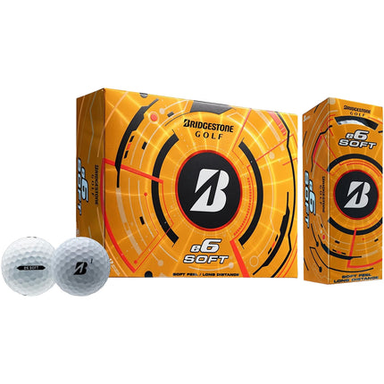 Bridgestone e6 Soft - golfballen onbedrukt - Wit