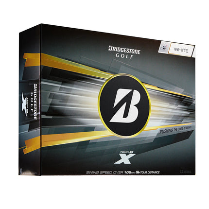 Bridgestone Tour B X - golfballen onbedrukt - Wit