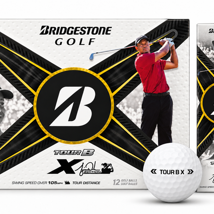 Bridgestone Tour B X - Tiger Woods - al bedrukt met logo