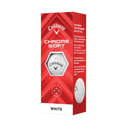 Callaway Chrome Soft - al bedrukt met logo - Wit