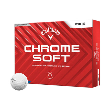 Callaway Chrome Soft - al bedrukt met logo - Wit