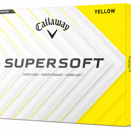Callaway Supersoft - golfballen bedrukken -Geel
