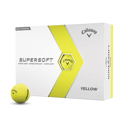 Callaway Supersoft 2023 - al bedrukt met logo - Geel