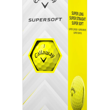 Callaway Supersoft - golfballen onbedrukt - Geel