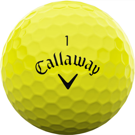Callaway Supersoft - golfballen onbedrukt - Geel