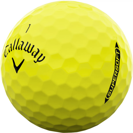 Callaway Supersoft - golfballen onbedrukt - Geel