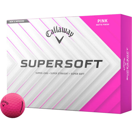 Callaway Supersoft - golfballen onbedrukt - Roze
