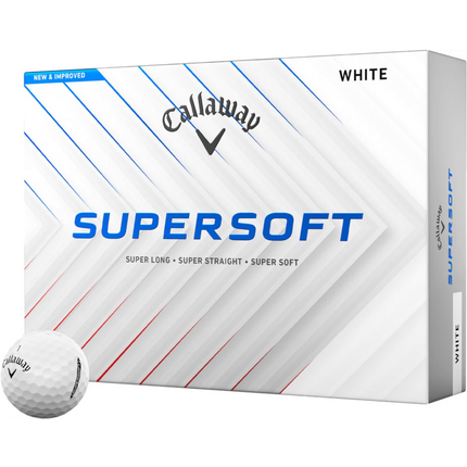 Callaway Supersoft - golfballen onbedrukt - Wit