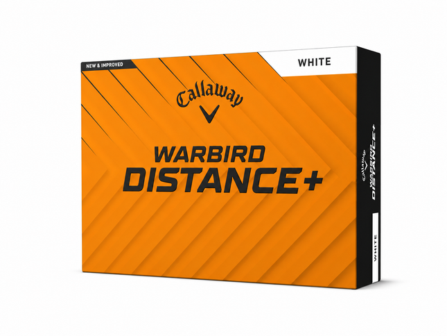 Callaway Warbird Distance+ - al bedrukt met logo - Wit