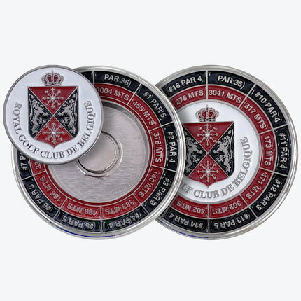 44mm Deluxe Ballmarker Houder - Yardage