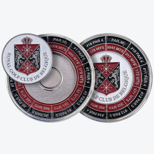 44mm Deluxe Ballmarker Houder - Yardage