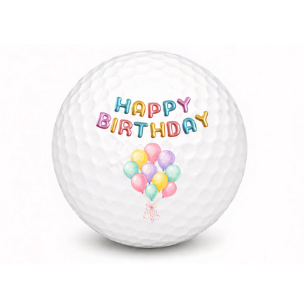 Happy Birthday golfbal - Wilson Smart Core - Vlag