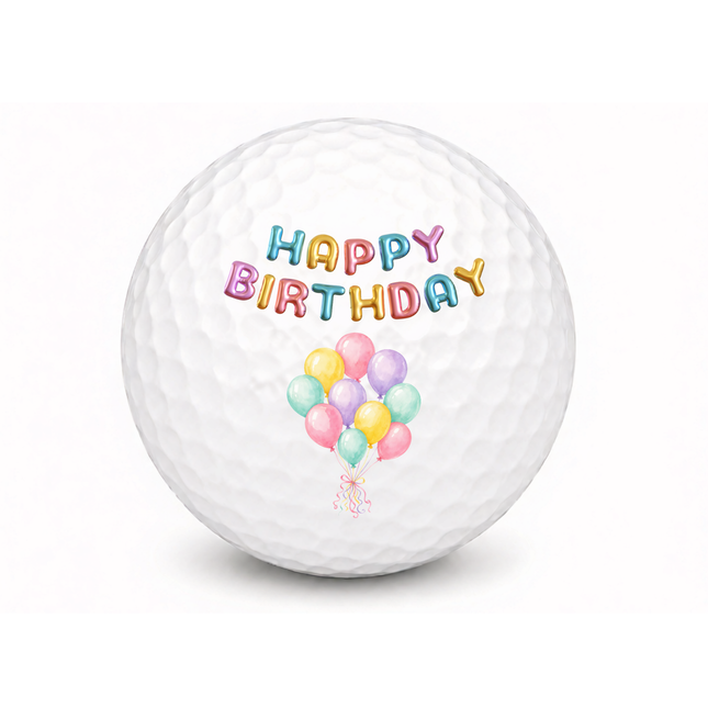 Happy Birthday golfbal - Wilson Smart Core - Vlag