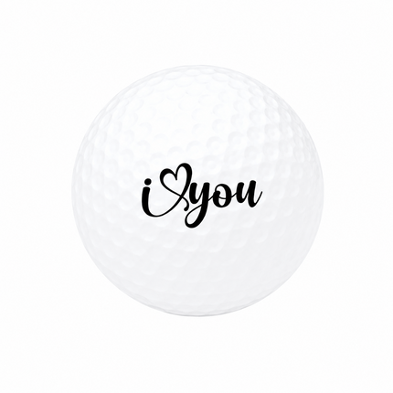 I Love You golfbal - Wilson Smart Core - Zwart