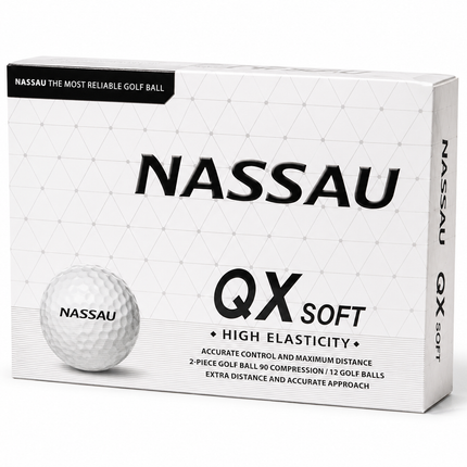Nassau QX Soft - al bedrukt met logo - Wit
