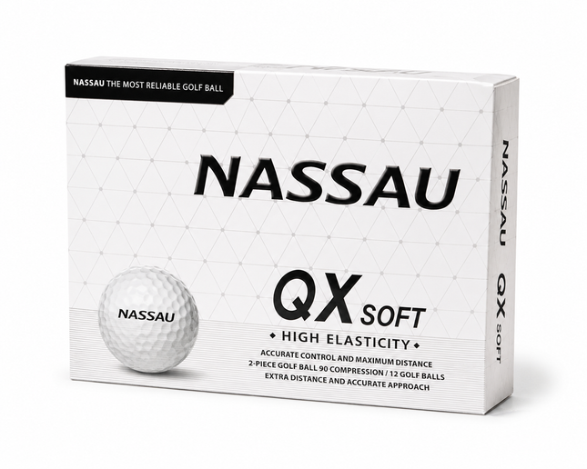 Nassau QX Soft - al bedrukt met logo - Wit