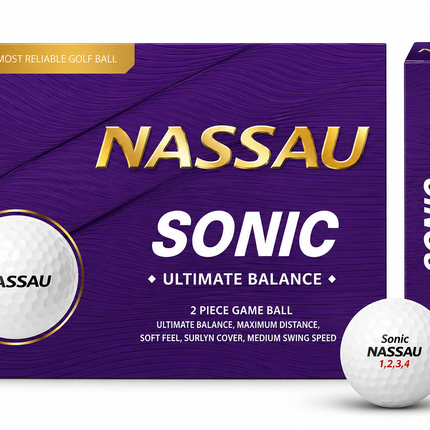 Nassau Sonic - golfballen onbedrukt