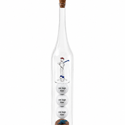 Glazen Olijfolie Dispenser met Golfdecoratie