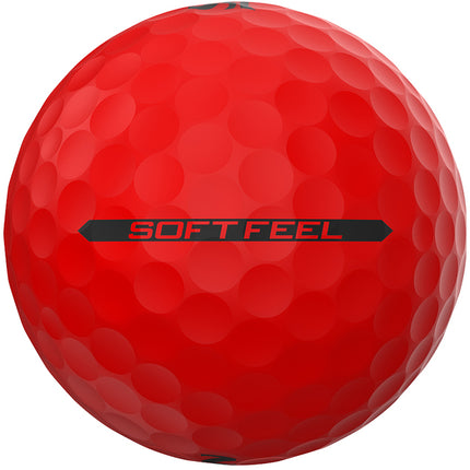 Srixon Soft Feel Brite - golfballen bedrukken - Rood