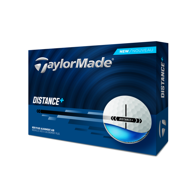 TaylorMade Distance+ - golfballen bedrukken - Wit