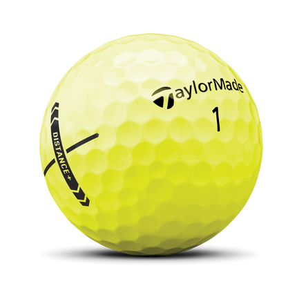 TaylorMade Distance+ - golfballen onbedrukt - Geel