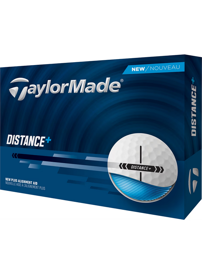 TaylorMade Distance+ - golfballen onbedrukt - Wit