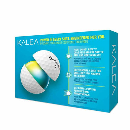 TaylorMade Kalea - golfballen bedrukken - Wit