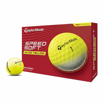 TaylorMade Speed Soft - golfballen bedrukken - Geel