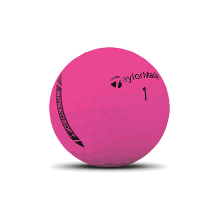 TaylorMade SpeedSoft Hi-Vis - golfballen onbedrukt - Roze