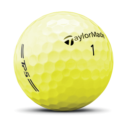 TaylorMade TP5 Hi-Vis - golfballen onbedrukt - Geel