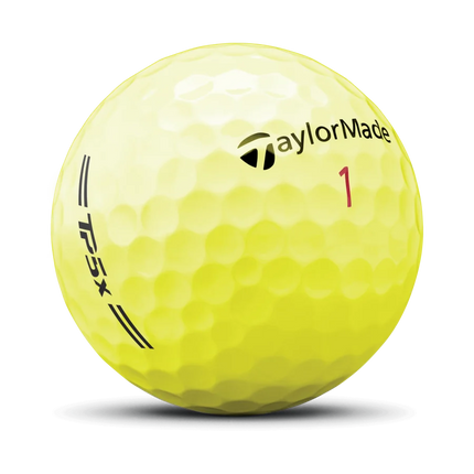TaylorMade TP5X - golfballen onbedrukt - Geel