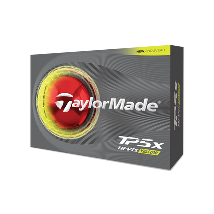 TaylorMade TP5X - golfballen onbedrukt - Geel