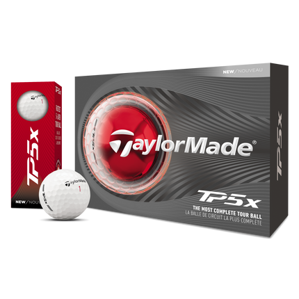 TaylorMade TP5X - golfballen onbedrukt - Wit
