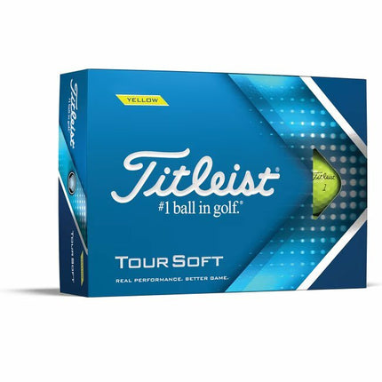 Titleist Tour Soft - golfballen bedrukken - Geel
