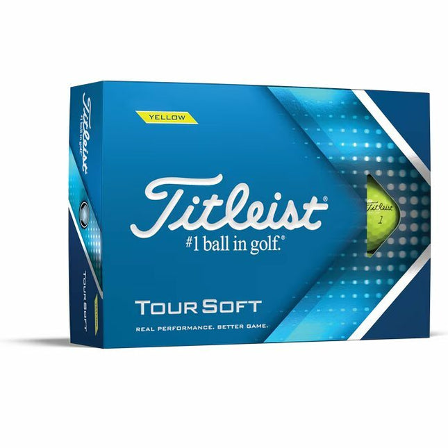 Titleist Tour Soft - golfballen bedrukken - Geel