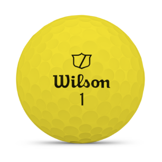 Wilson Duo Soft - golfballen bedrukken - Geel