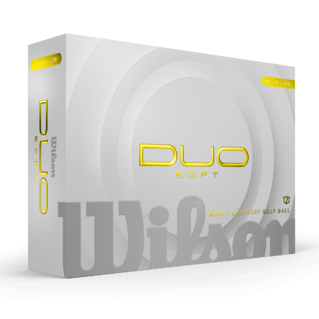 Wilson Duo Soft - golfballen bedrukken - Geel