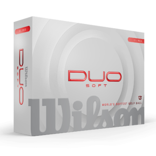 Wilson Duo Soft - golfballen bedrukken - Rood