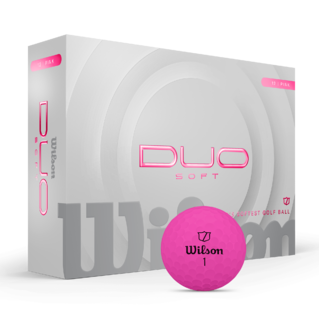 Wilson Duo Soft - golfballen bedrukken - Roze