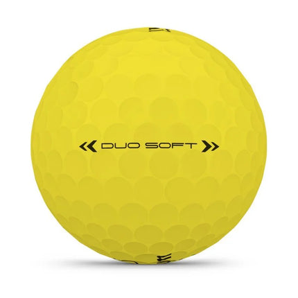 Wilson Duo Soft - golfballen onbedrukt - Geel