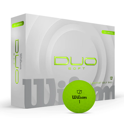 Wilson Duo Soft - golfballen onbedrukt - Groen