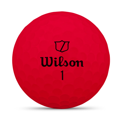 Wilson Duo Soft - golfballen onbedrukt - Rood