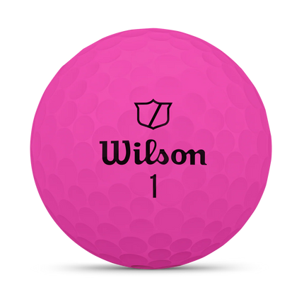 Wilson Duo Soft - golfballen onbedrukt - Roze