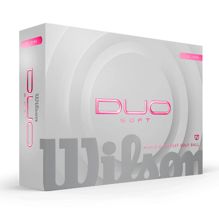 Wilson Duo Soft - golfballen onbedrukt - Roze